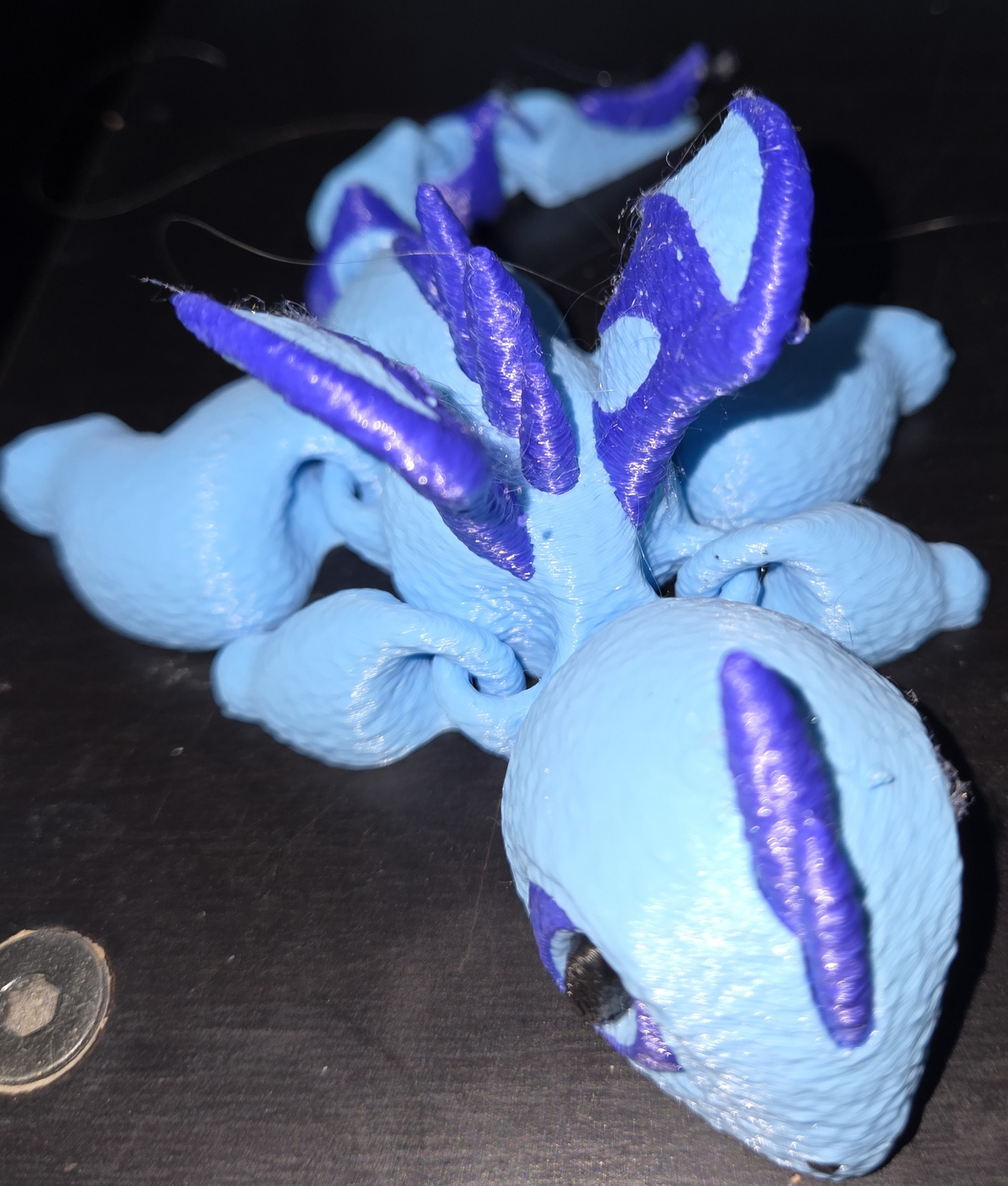 Articulated Dragon Fidget Toy, Fantasy Creature, Dragon Figurine, Castle Option, Desk Pet