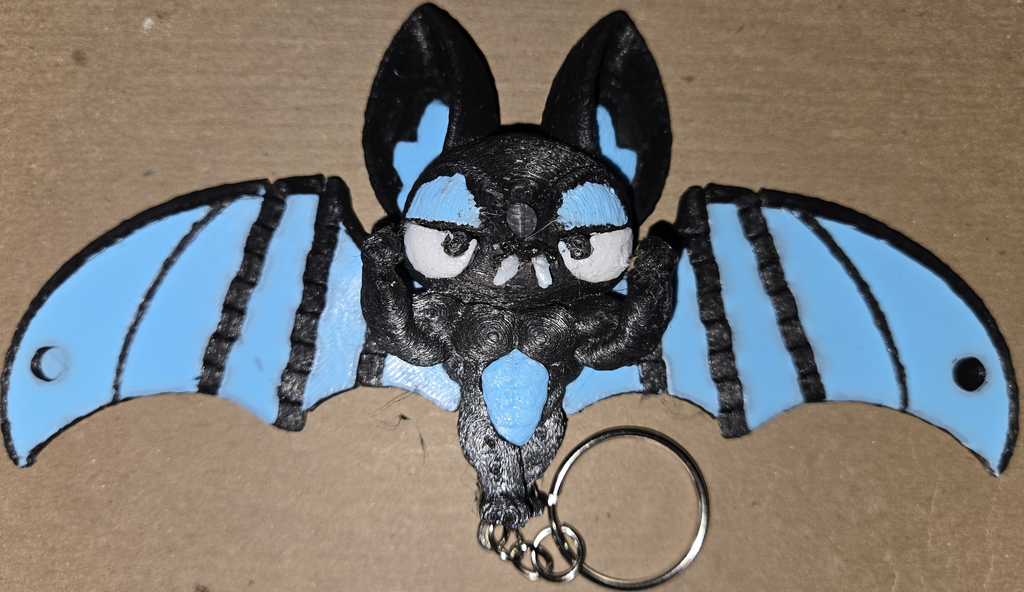 Buff Bat 3D keychain