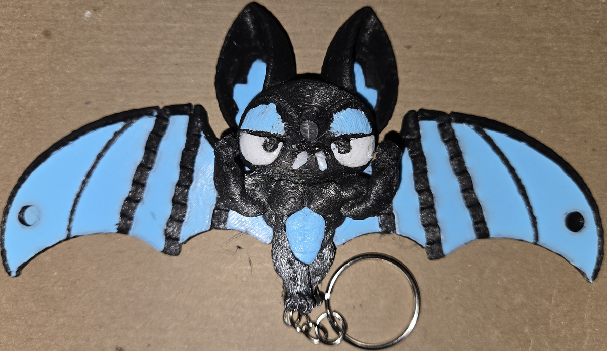 Buff Bat 3D keychain