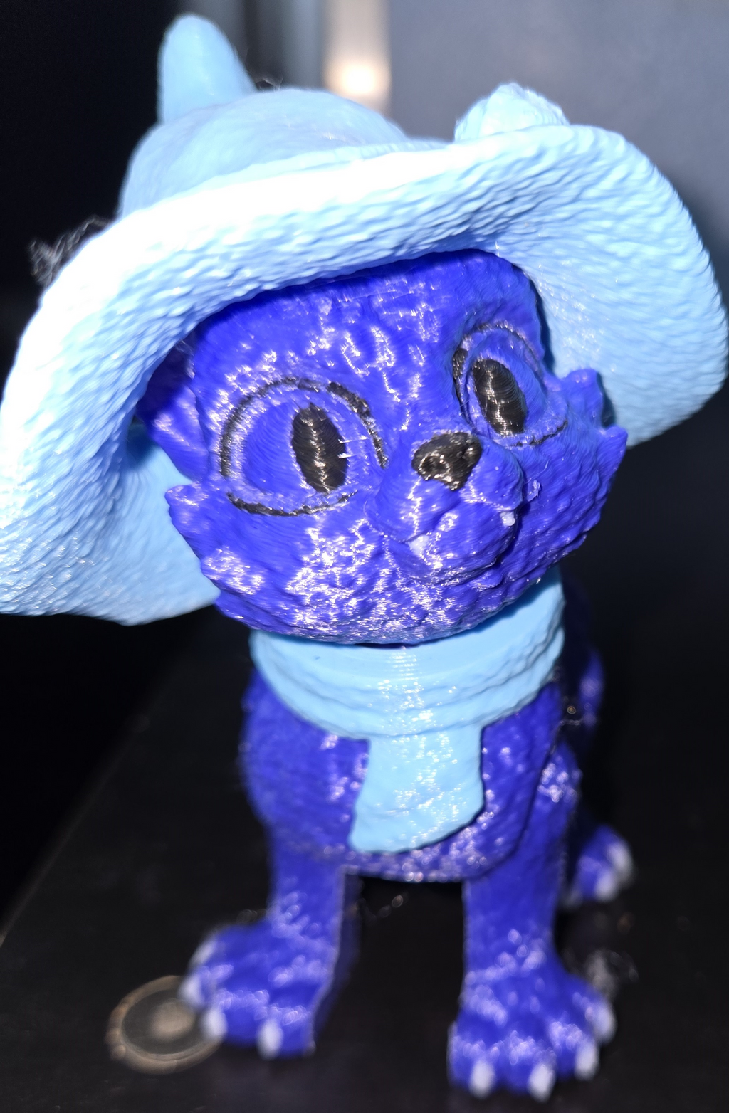 articulated-cat-figurine-witch-hat-scarf-halloween-decor-fidget-toy