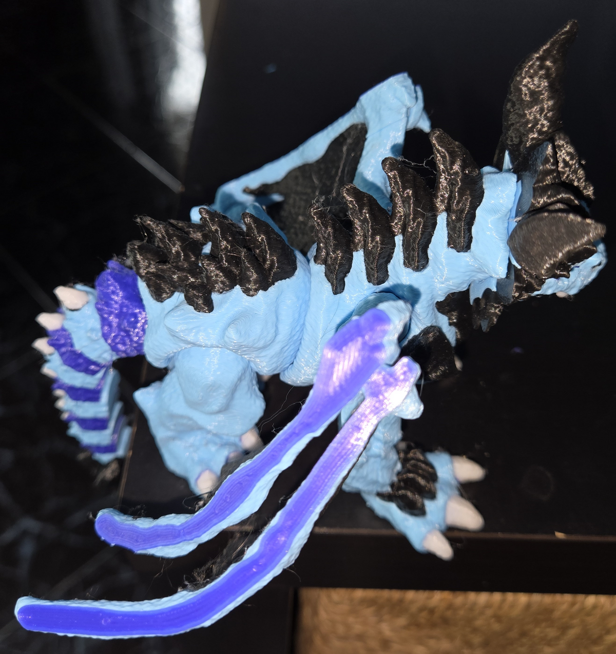 Frosty Dragon – Articulated 3D Printed Ice Dragon Figurine